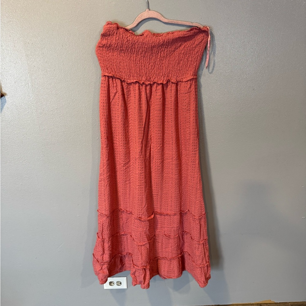 Jessica Simpson Textured Coral Dress